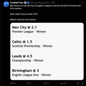 free football tips twitter